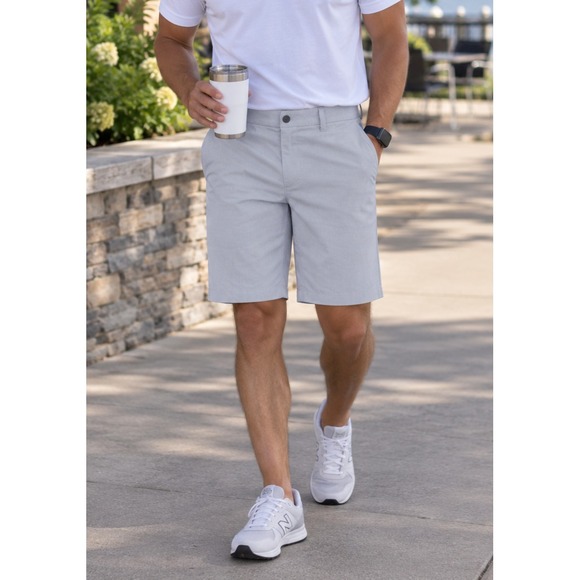 lululemon athletica Other - Lululemon Commission Short Quick Dry Oxford 11" Relaxed Gray Men's Size 34 Chino